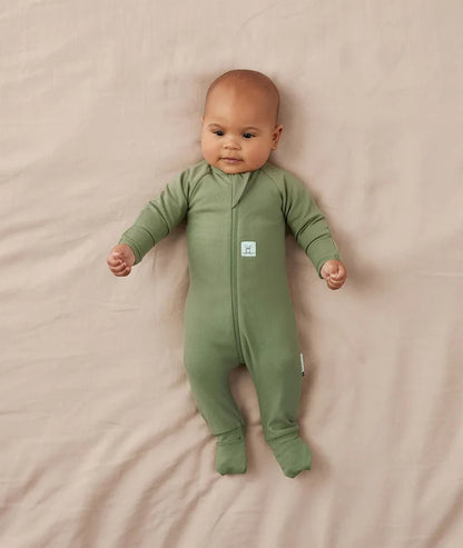 ergoPouch Layer | Long Sleeve Zip Bodysuit 1.0 TOG - Moss