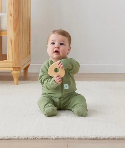ergoPouch Layer | Long Sleeve Zip Bodysuit 1.0 TOG - Moss