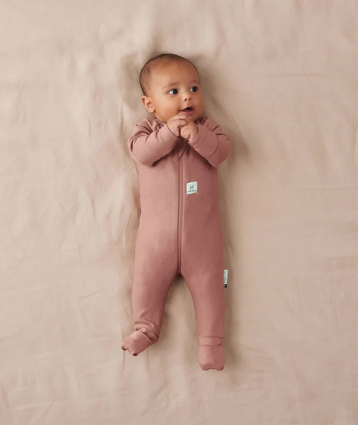 ergoPouch Layer | Long Sleeve Zip Bodysuit 1.0 TOG - Rose