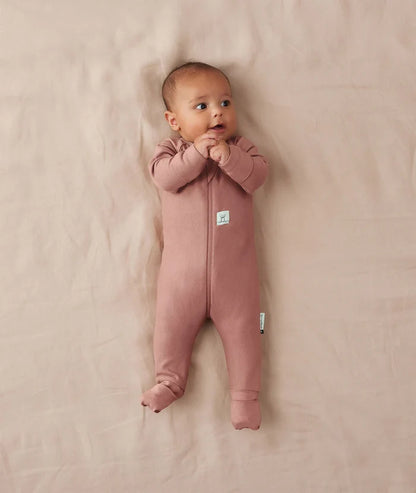 ergoPouch Layer | Long Sleeve Zip Bodysuit 1.0 TOG - Rose