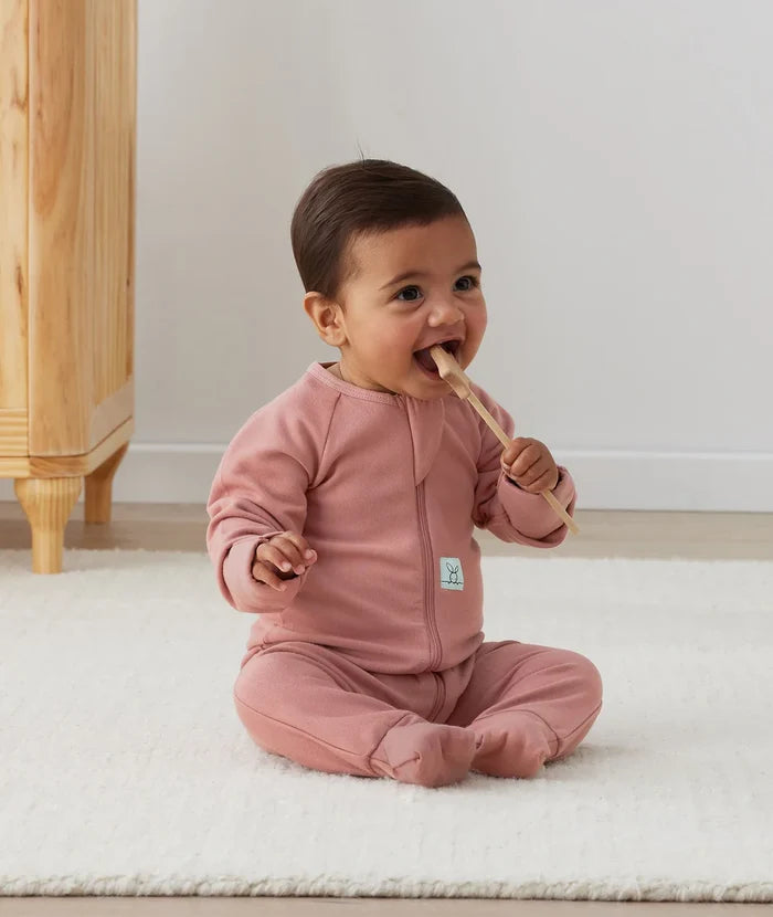 ergoPouch Layer | Long Sleeve Zip Bodysuit 1.0 TOG - Rose