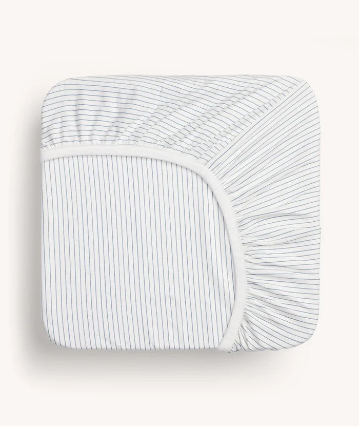 ergoPouch Organic Fitted Bedside Co- Sleeper Sheet - Midnight Stripe
