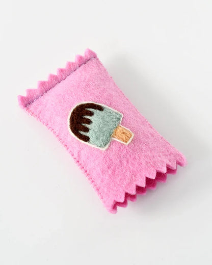 Felt Ice Cream Popsicle Toy With Wrapper