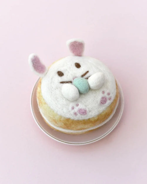 Felt Play Food Rabbit Bunny Donut