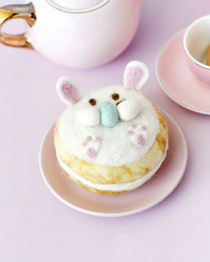 Felt Play Food Rabbit Bunny Donut