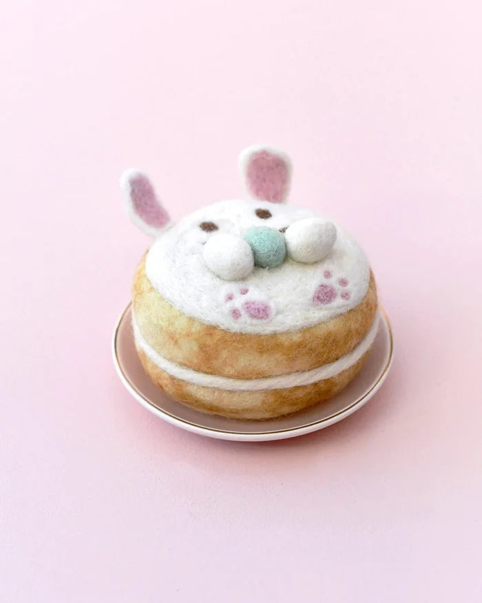 Felt Play Food Rabbit Bunny Donut
