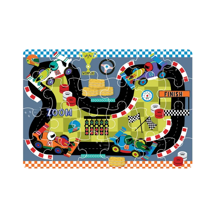 Floss & Rock 24 Pc Mini Puzzle - Cars