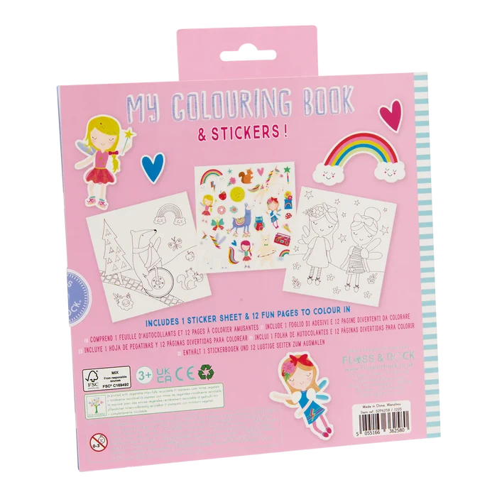 Floss & Rock Colouring & Sticker Book - Rainbow Fairy