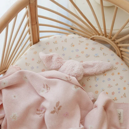 Fox & Fallow Cotton Blanket - Dusty Roses