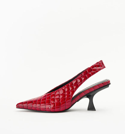 Scarlet Patent Croc / 35