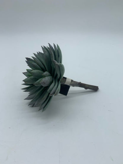 GREEN & BURGUNDY SUCCULENT PICK 6.25"