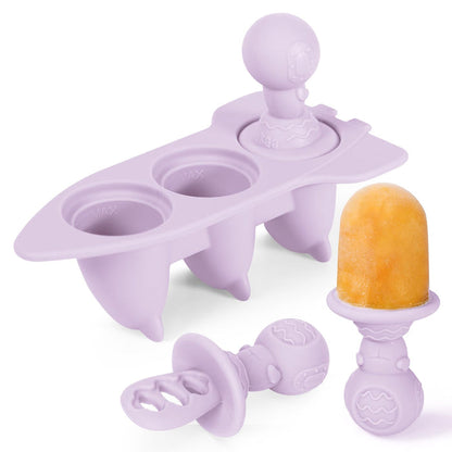 Haakaa Silicone Astronaut Ice Pop Mould Set - Lavender