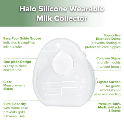 Halo Silicone Breastmilk Collector (90ml)
