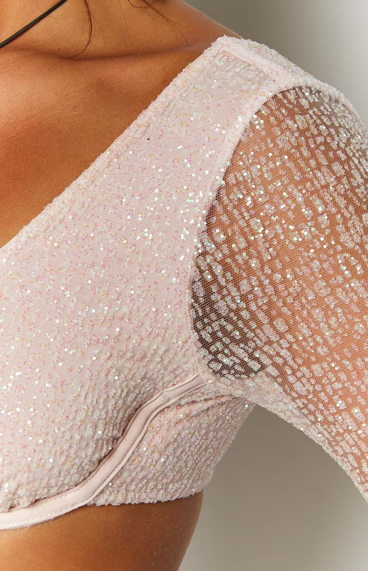 Iza Pink Crop Top