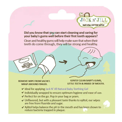 Jack N' Jill Natural Baby Gum & Tooth Wipes - 25 Pack