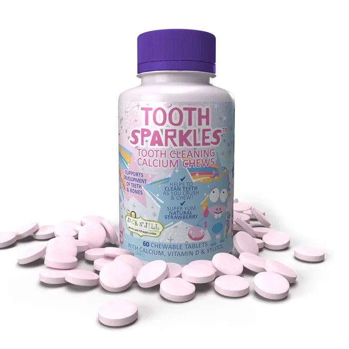 Jack N' Jill Tooth Sparkles 60 Pack - Tooth Cleaning Chews