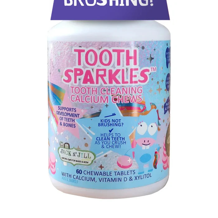 Jack N' Jill Tooth Sparkles 60 Pack - Tooth Cleaning Chews