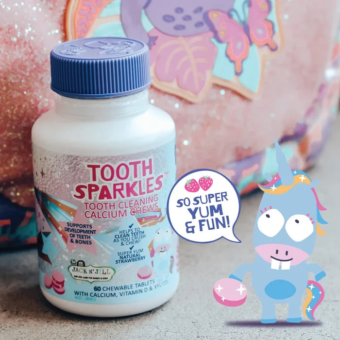 Jack N' Jill Tooth Sparkles 60 Pack - Tooth Cleaning Chews