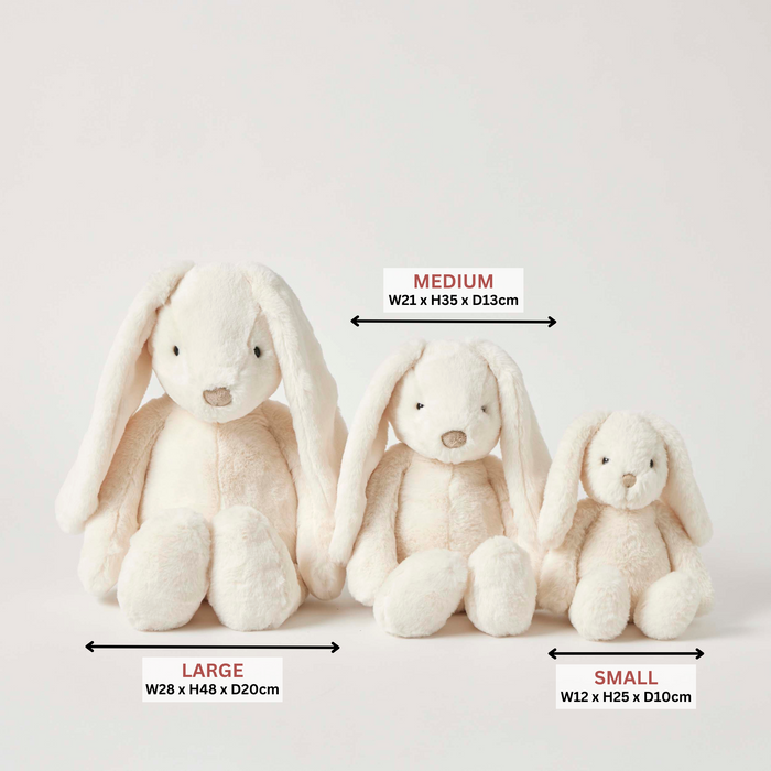 Jiggle & Giggle 48cm Bunny Plush Toy - Cream