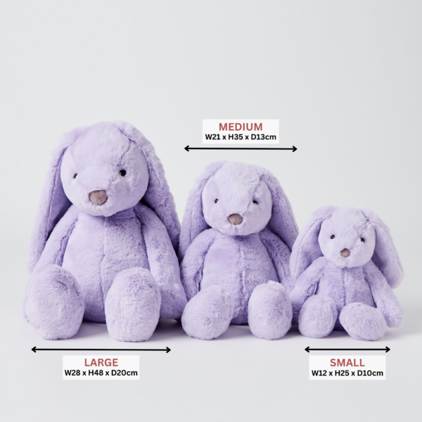 Jiggle & Giggle 48cm Bunny Plush Toy - Lilac