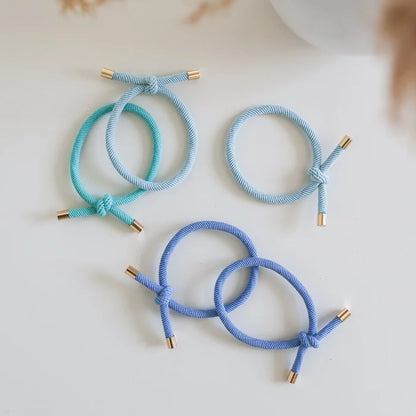 Josie Joan's Hair Tie Essentials Set of 5 | Pastel Blue
