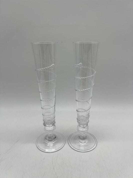 JULISKA SET OF 2 CHAMPAGNE FLUTES