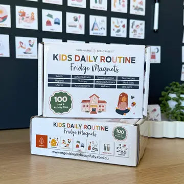 Kids Daily Routine Magnets | Visual Activity & Task Guide
