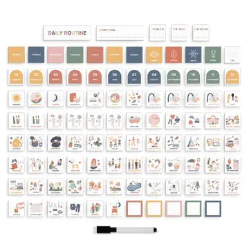 Kids Daily Routine Magnets | Visual Activity & Task Guide