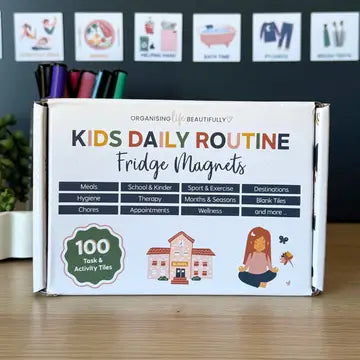 Kids Daily Routine Magnets | Visual Activity & Task Guide