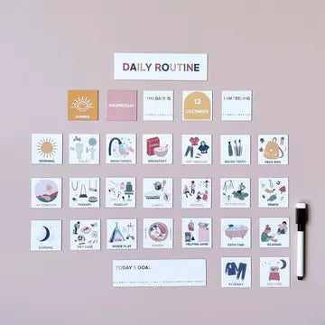 Kids Daily Routine Magnets | Visual Activity & Task Guide