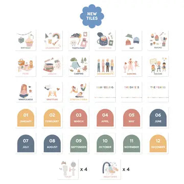 Kids Daily Routine Magnets | Visual Activity & Task Guide