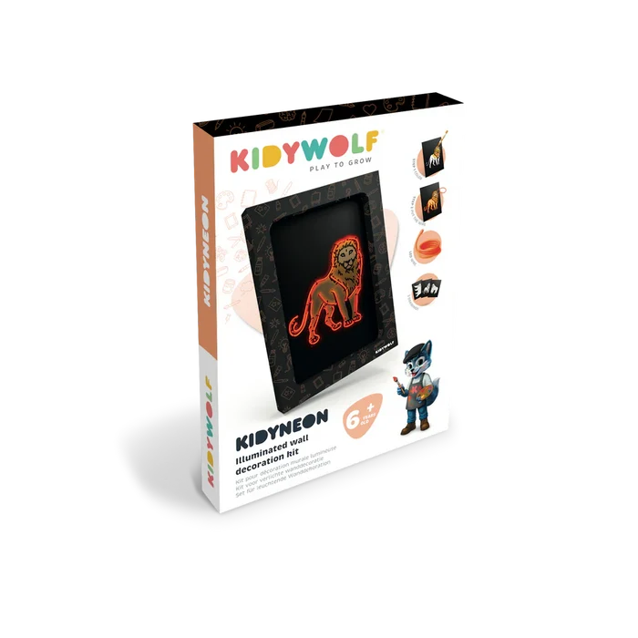KIDYNEON Kit for Illuminated Wall Decoration - Animals