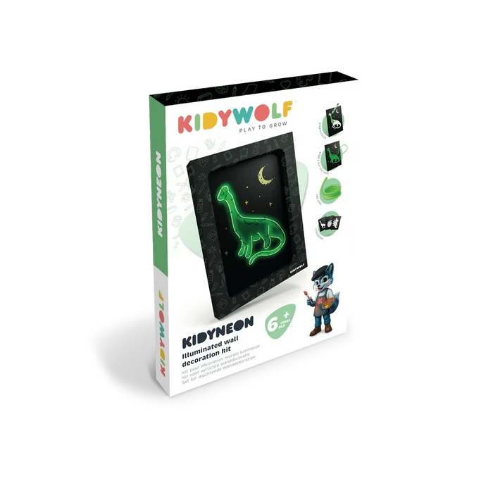 KIDYNEON Kit for Illuminated Wall Decoration - Dino