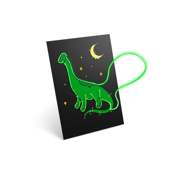 KIDYNEON Kit for Illuminated Wall Decoration - Dino
