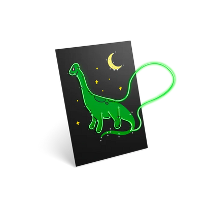 KIDYNEON Kit for Illuminated Wall Decoration - Dino