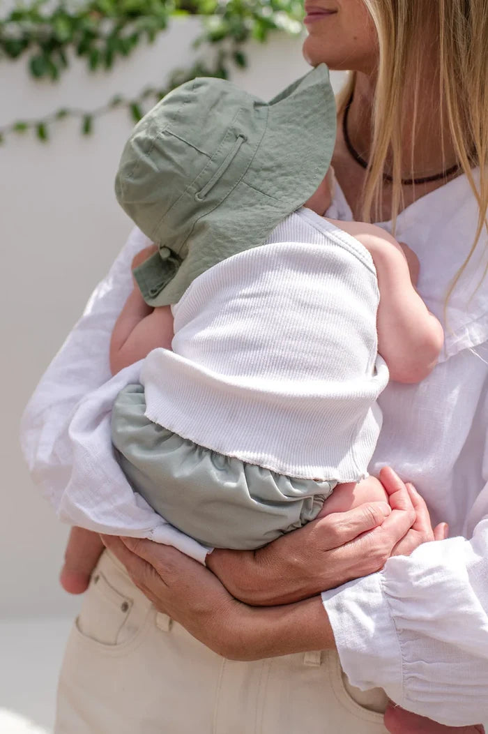 Kiin Cotton Sun Hat - Chocolate