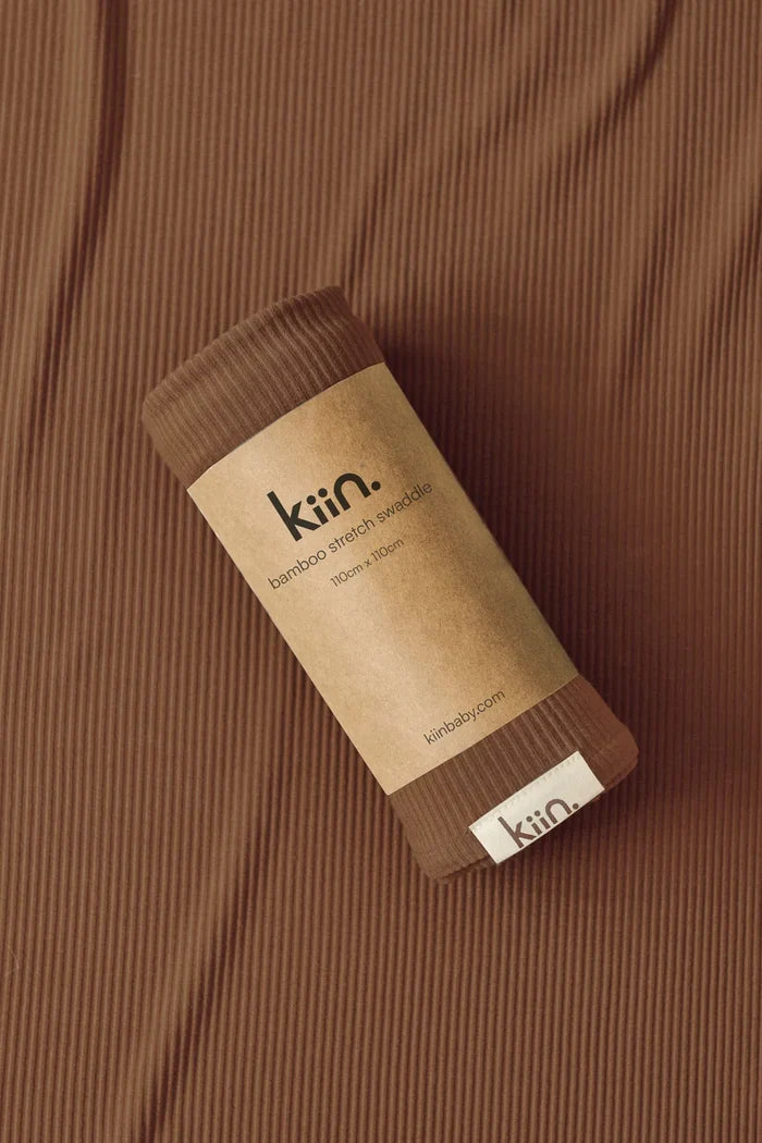 Kiin Organic Bamboo Stretch Swaddle - Chocolate