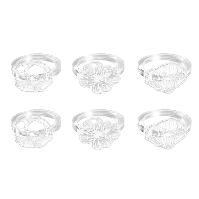 Le Jardin Set 6 Napkin Rings