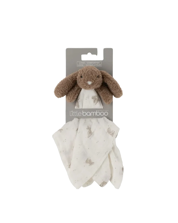 Little Bamboo Muslin Baby Comforter - Beau the Bunny