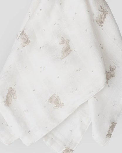 Little Bamboo Muslin Baby Comforter - Beau the Bunny