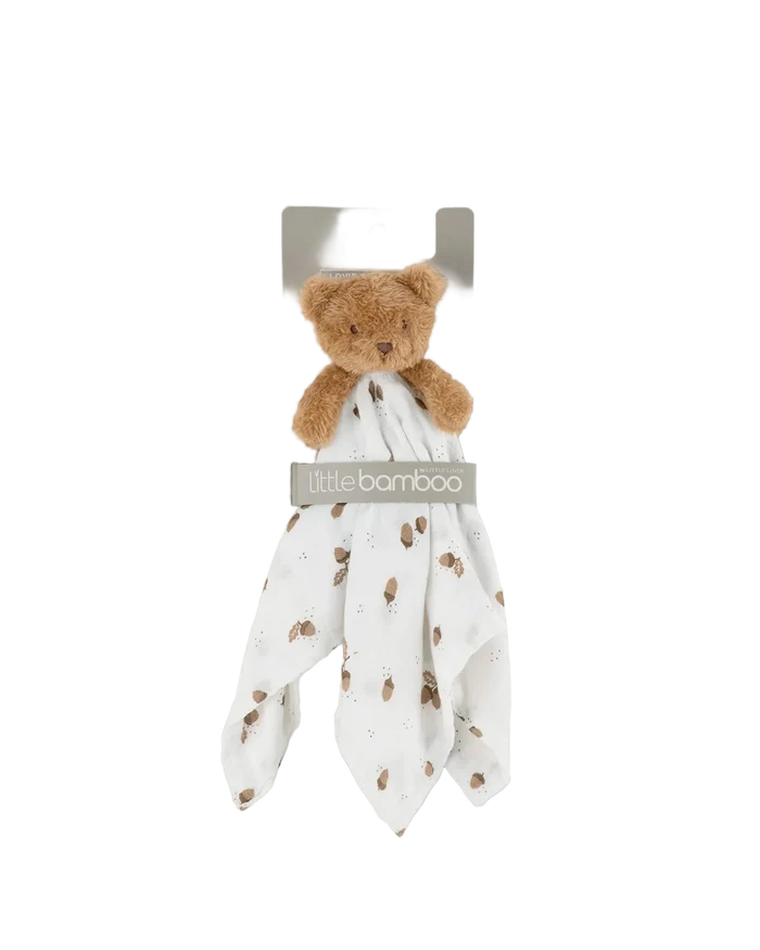 Little Bamboo Muslin Baby Comforter - Billy the Bear