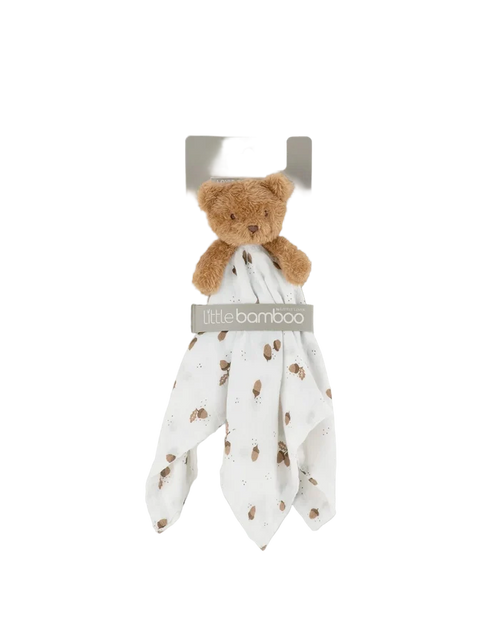 Little Bamboo Muslin Baby Comforter - Billy the Bear