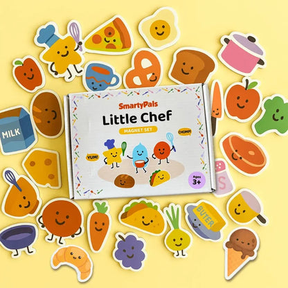 Little Chef Magnet Set | Magnetic Food Play Pieces For Kids