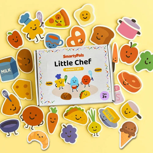 Little Chef Magnet Set | Magnetic Food Play Pieces For Kids
