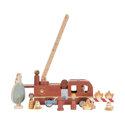 Little Dutch Wooden Fire Truck Set (DAMAGED PACKAGING)