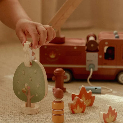Little Dutch Wooden Fire Truck Set (DAMAGED PACKAGING)