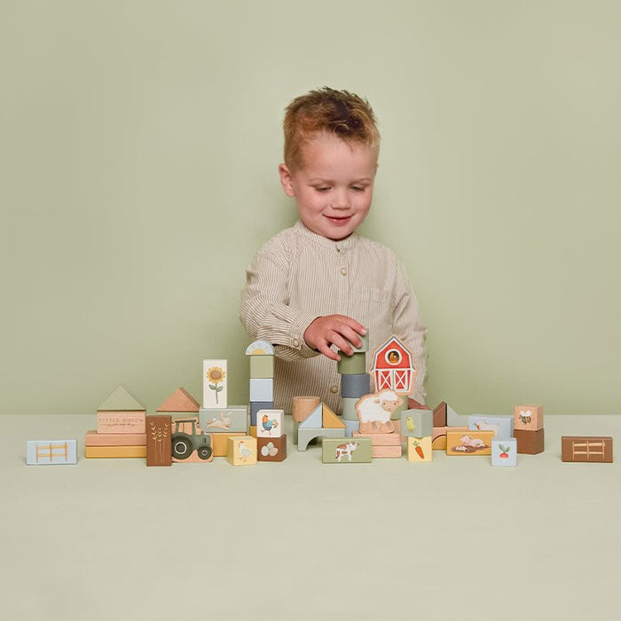 Little Farm Wooden Building Block Set (DAMAGED PACKAGING)