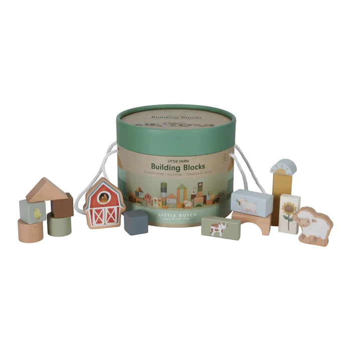 Little Farm Wooden Building Block Set (DAMAGED PACKAGING)