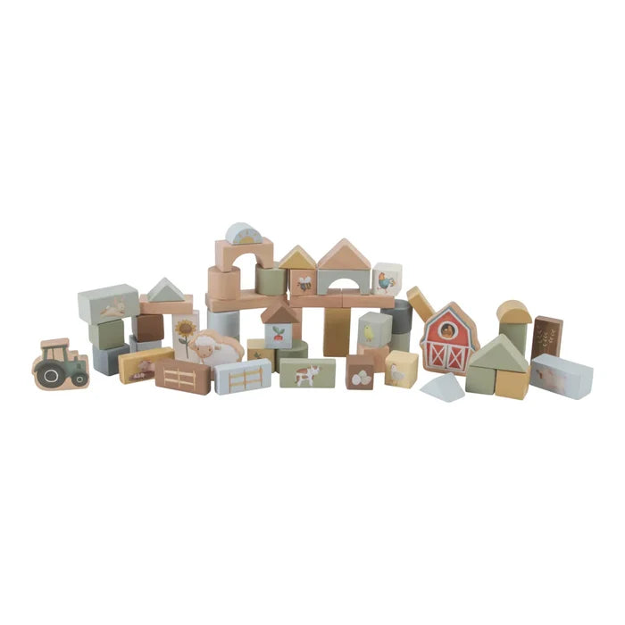 Little Farm Wooden Building Block Set (DAMAGED PACKAGING)