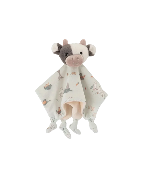 Little Linen Baby Comforter - Farmyard Cow